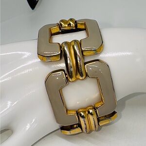 J Crew enamel & gold tone bracelet.